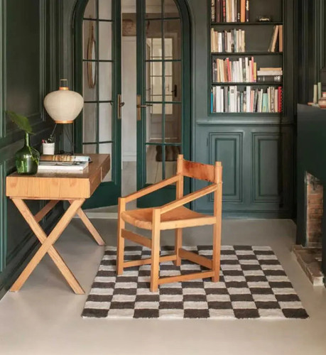 Lorena Canals Washable Rug Kitchen Tiles Dark Grey Lorena Canals