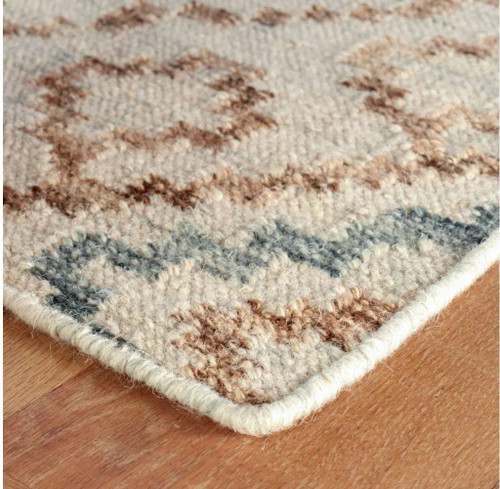 Dash & Albert Jelly Roll Sky Woven Wool Rug