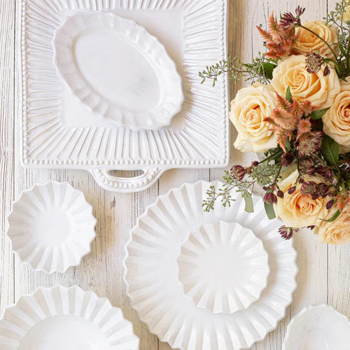 Incanto Stripe Handled Square Platter VIETRI