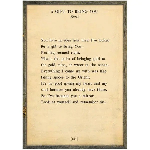 Sugarboo Designs A Gift to Bring You Poetry Collection Sign