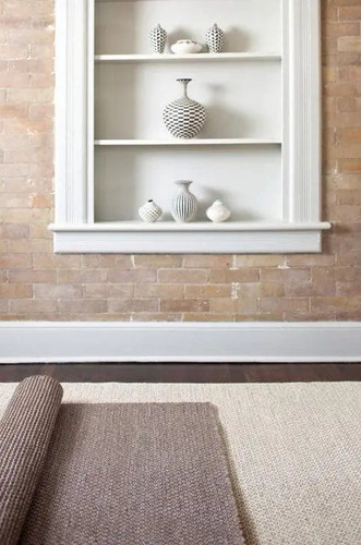 Dash & Albert Honeycomb Ivory/Grey Wool Woven Rug - Lavender Fields