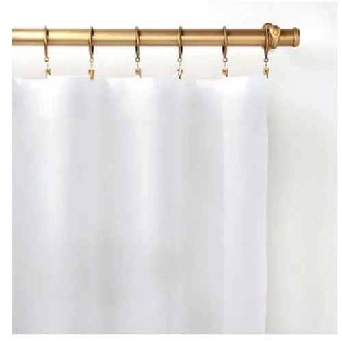 Pine Cone Hill Lush Linen White Curtain Panel - Lavender Fields
