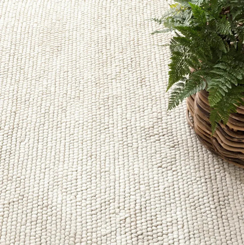 Dash & Albert Niels Ivory Woven Wool/Viscose Rug Dash and Albert
