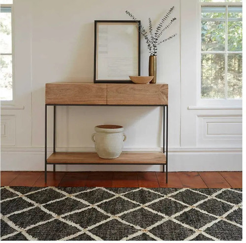 Dash & Albert Kali Black Woven Jute Rug Dash and Albert