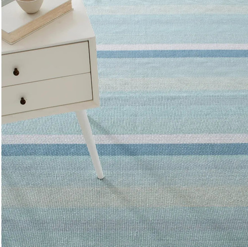 Dash & Albert Shore Stripe Woven Cotton Rug Dash and Albert