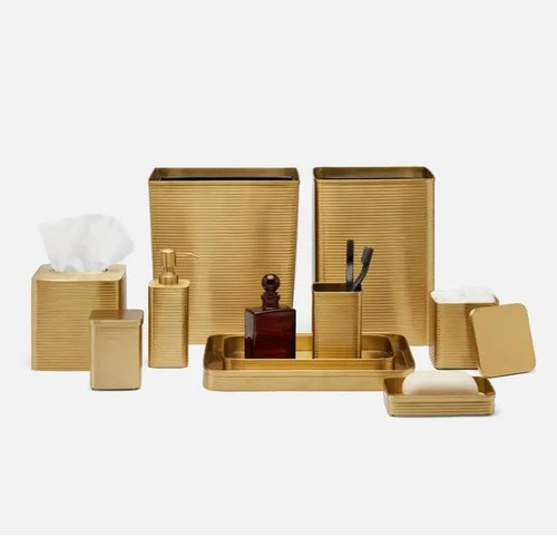 Pigeon & Poodle Adelaide Toilet Brush Holder in Matte Gold Pigeon & Poodle