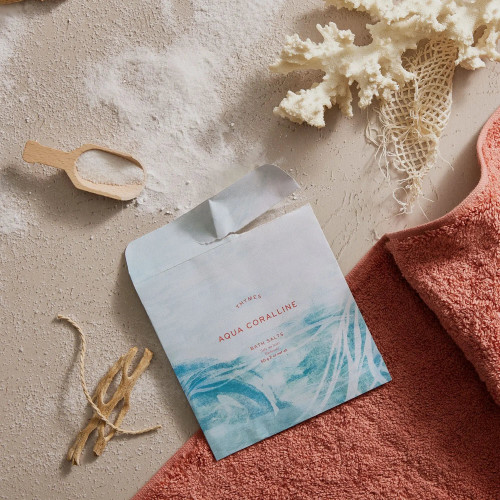 Thymes Aqua Coralline Bath Salts Envelope Thymes Collection