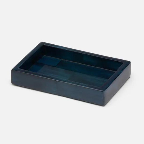 Pigeon & Poodle Arles Navy Rectangular Soap Dish Pigeon & Poodle