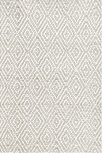 Dash & Albert Diamond Platinum/White Indoor/Outdoor Rug