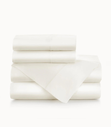 Soprano Sateen Sheet Set in Ivory Peacock Alley