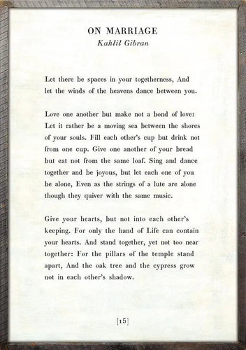 Sugarboo Designs On Marriage - Poetry Collection (Grey Wood Frame)