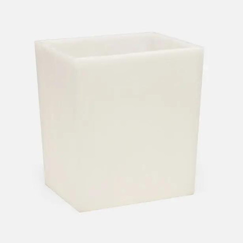 Pigeon & Poodle Abiko Rectangular Wasterbasket in Pearl White Pigeon & Poodle