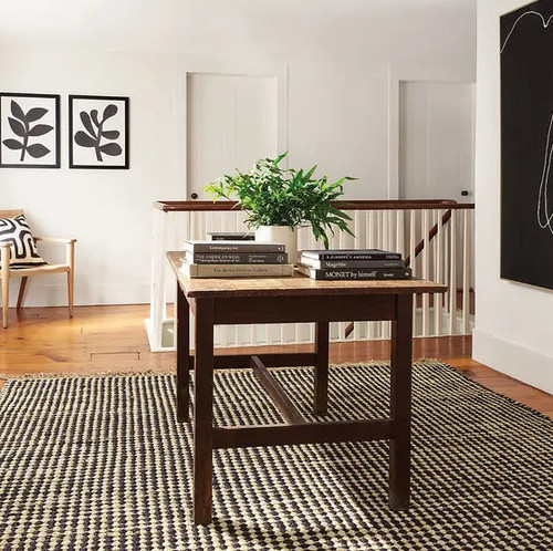 Dash & Albert Kuba Black Woven Jute Rug Dash and Albert