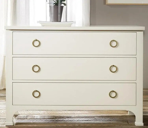 Modern History Three Drawer Painted Commode