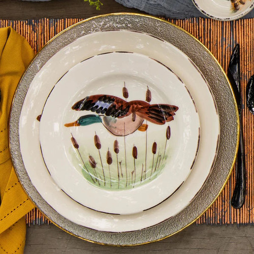 Wildlife Mallard Salad Plate VIETRI