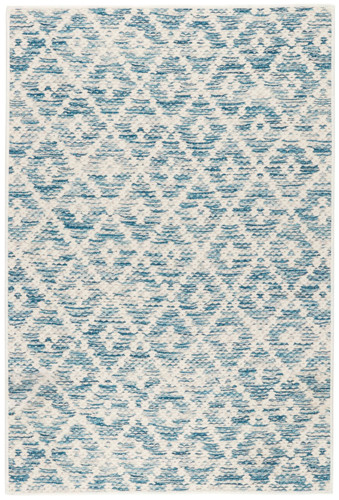 Dash & Albert Melange Diamond Blue Washable Rug Dash and Albert