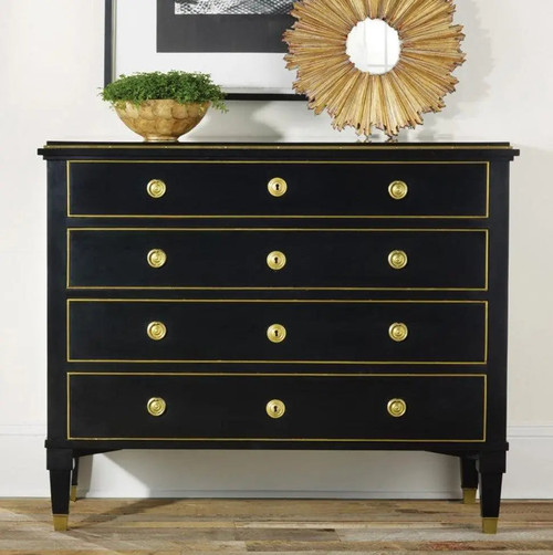 Modern History 19th Century Ebonized Chest