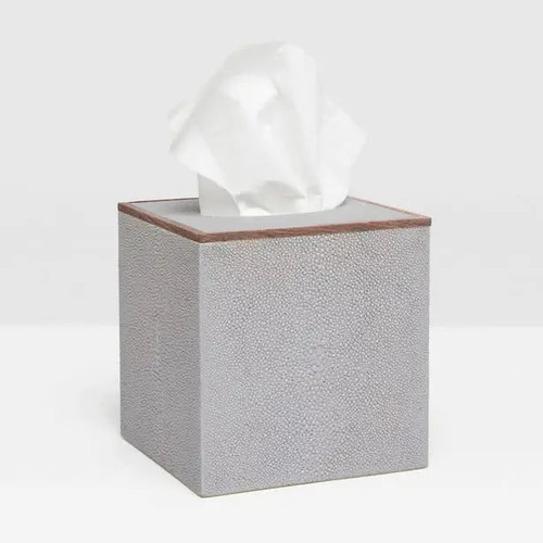 Pigeon & Poodle Manchester Sand Realistic Faux Shagreen Tissue Box - Lavender Fields