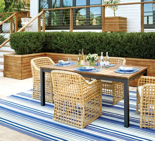 Dash & Albert Skyler Stripe Indoor/Outdoor Rug Dash and Albert