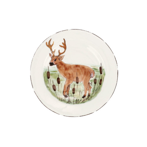 Wildlife Deer Salad Plate VIETRI