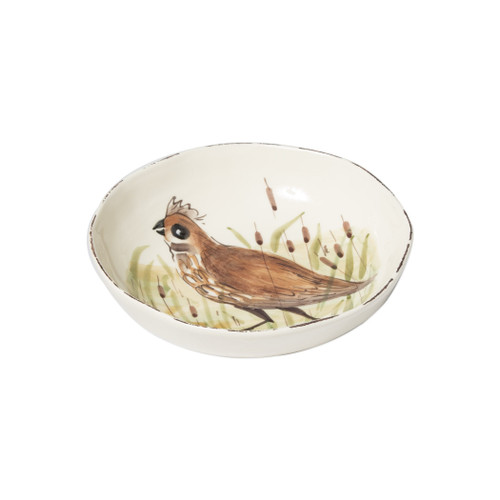 Wildlife Quail Pasta Bowl VIETRI