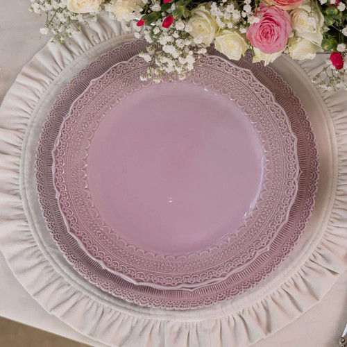 Arte Italica Finezza Rosa Pink Dinner Plate