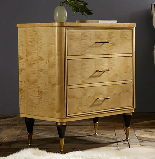 Modern History Mid-Century Bedside Chest in Sycamore Modern History