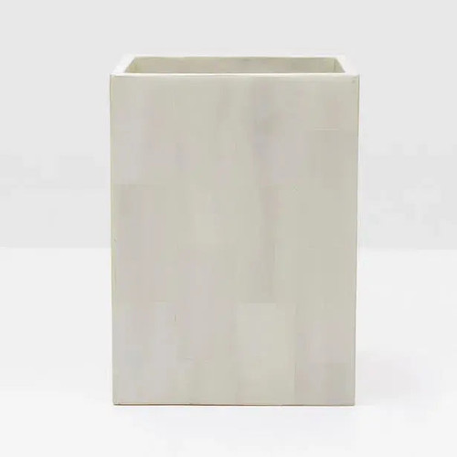 Pigeon & Poodle Arles White Square Wastebasket Pigeon & Poodle