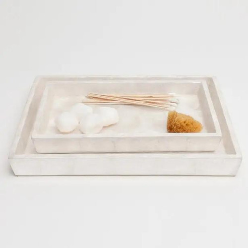 Pigeon & Poodle Andria Nested Trays in Pearlized Capiz Pigeon & Poodle