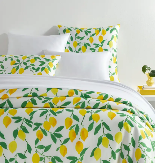 Pine Cone Hill Lovely Lemons Duvet Cover in King Pine Cone Hill