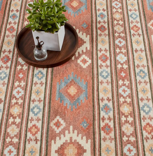 Dash & Albert Canyon Natural Machine Washable Rug - Lavender Fields