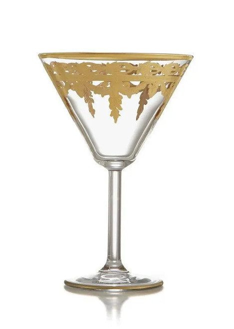 Vetro Gold Martini Glass