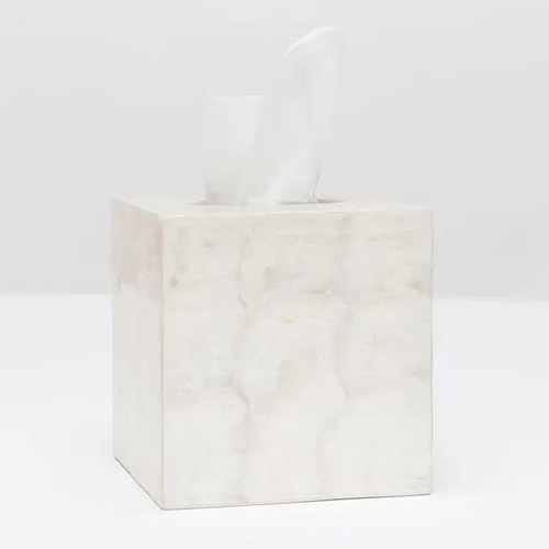Pigeon & Poodle Andria Tissue Box in Pearlized Capiz Pigeon & Poodle