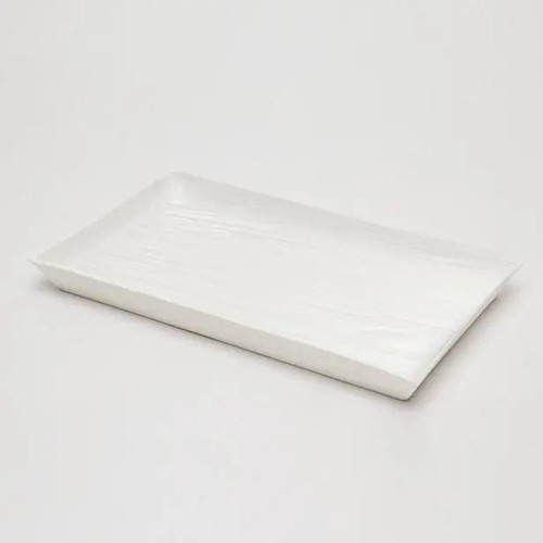 Pigeon & Poodle Burma White Porcelain Tray Pigeon & Poodle
