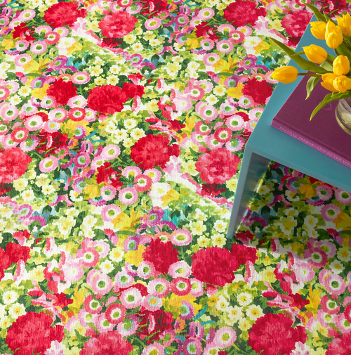 Dash & Albert Chamomile Cluster Multi Machine Washable Rug Dash and Albert