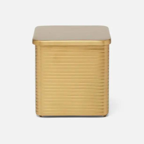 Pigeon & Poodle Adelaide Large Canister in Matte Gold Pigeon & Poodle