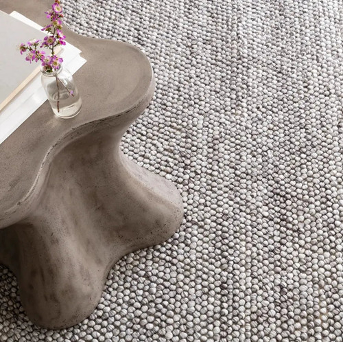 Dash & Albert Niels Grey Woven Wool/Viscose Rug Dash and Albert