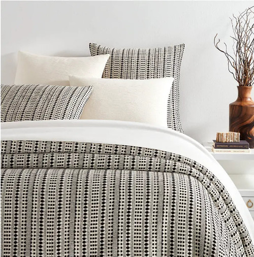 Pine Cone Hill Fira Jacquard Black Coverlet Pine Cone Hill