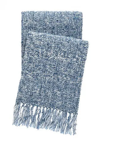 Pine Cone Hill Boucle Navy Indoor/Outdoor Throw Pine Cone Hill