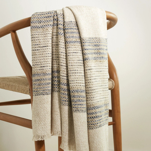 Pine Cone Hill Cielo Stripe Blue Throw Pine Cone Hill