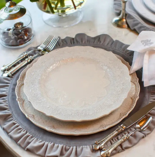Merletto Antique Dinner Plate Set of 4 Arte Italica