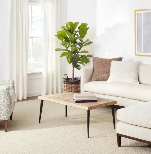 Dash & Albert Pixel Wheat Woven Sisal/Wool Rug Dash and Albert