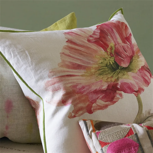 Designers Guild Coquelicot Coral Decorative Pillow