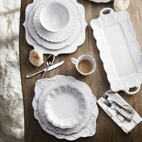 Bella Bianca Filigree Charger