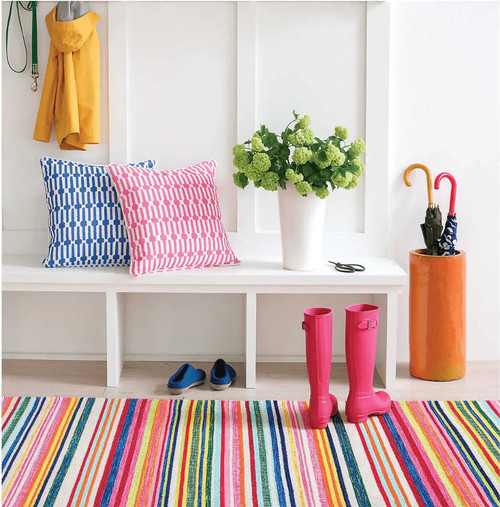 Dash & Albert Bright Stripe Indoor/Outdoor Rug
