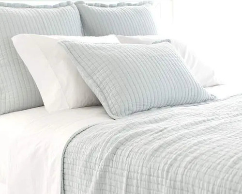 Pine Cone Hill Boyfriend Sky Matelasse Coverlet