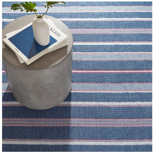 Dash & Albert Camden Stripe Denim Handwoven Cotton Rug Dash and Albert