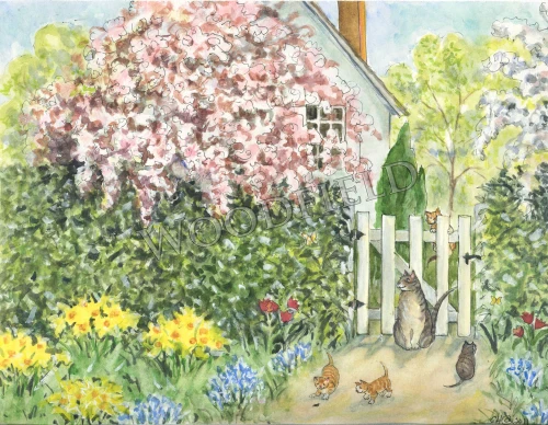 Woodfield Press Cottage Garden Notecard