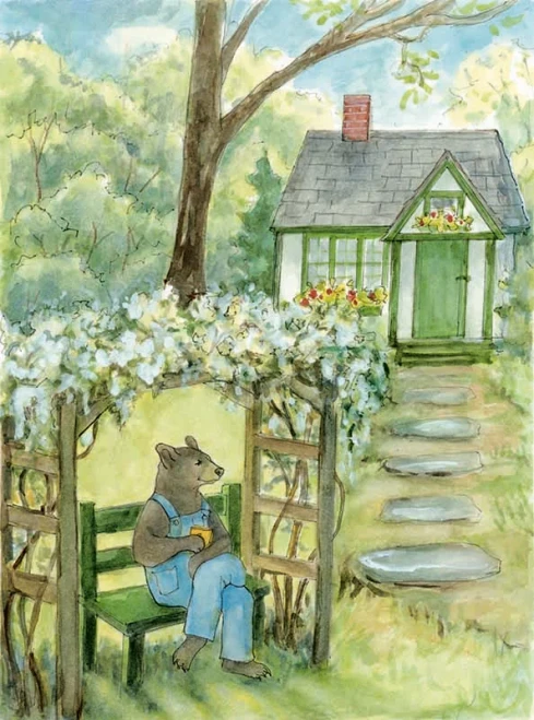 Woodfield Press Bernard's Morning Tea Notecard