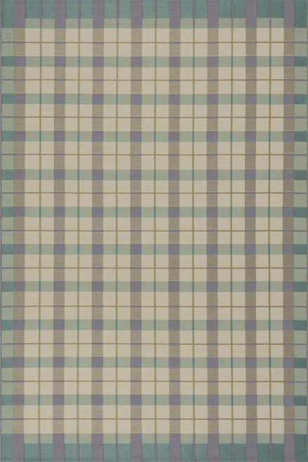 Dash & Albert Sundara Modern Plaid Indoor/Outdoor Blue Multi Rug
